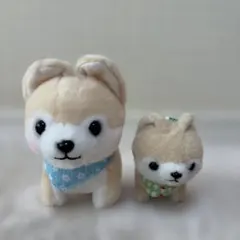 豆柴三兄弟　ぬいぐるみ　2個セット