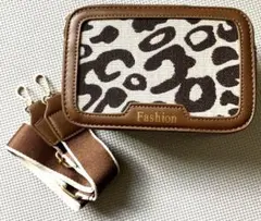 レオパード柄ミニショルダーバッグ