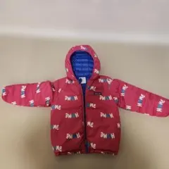 Patagonia 赤いロゴ入りダウンコート5T（値下げ）