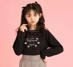 メゾピアノジュニアスイーツモチーフ長袖Tシャツ