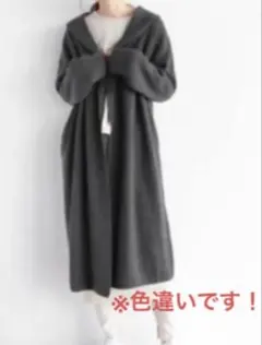 ヤマダヤ、スコットクラブ、YORT.、フード付ロングコーディガン、ブラックのサムネイル