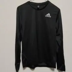 adidas ランニングウェア　長袖　ブラックS