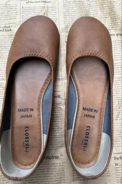 CLOSSHI フラットシューズ（L） ブラウン 日本製のサムネイル