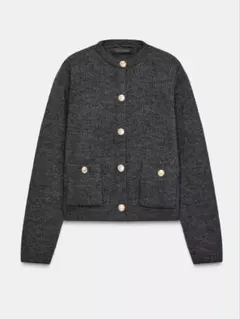 ZARA ゴールドボタンニットカーディガン