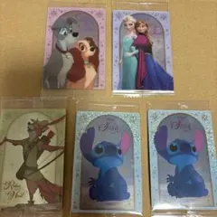 ディズニー ウエハース スティッチ アナと雪の女王 わんわん物語 ロビンフッド