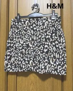 セール！　H&M レオパード柄 ミニスカート S