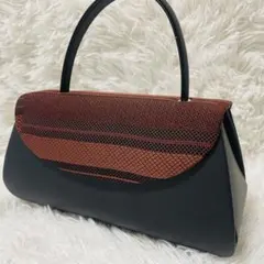 和装用バッグ　黒赤　ハンドバッグ
