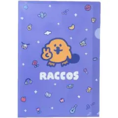可愛い❣️RACCOS ラッコズ クリアファイル カミオジャパン たかだべあ 紫のサムネイル