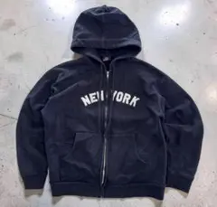 NEW YORK ジップアップパーカー ネイビー