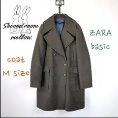 ZARAザラ◎ダブルボタンコート チェスターコート カーキ