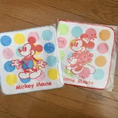 非売品　ミッキーマウス　ミニーマウス　タオルハンカチ２枚　ディズニー　第一生命