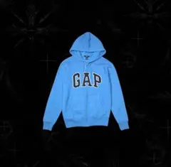 【00s_archive】OLD GAP ZipUpHoodie平成初期刺繍ロゴ