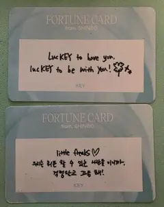 SHINee E.S.S.A.Y FORTUNE CARD KEY ２種類セット