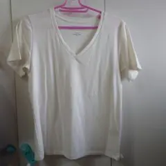 GLOBAL WORKグローバルワーク♡ホワイト Vネック Tシャツ 半袖