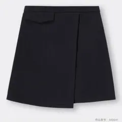 GU 起毛ラップショートパンツ ブラックのサムネイル