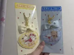 リボン付きアクリルキーホルダー2個セット