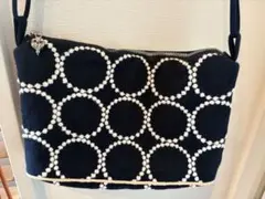 ミナペルホネン ビームス 別注 ネイビー ショルダーバッグ