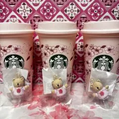 スタバ　SAKURA2026リユーザブルカップ473ml+キャップ 3セット