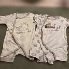 ディズニー 101匹わんちゃん スヌーピー ロンパース 2枚セット