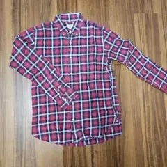 ユナイテッドアローズ 長袖シャツ M チェック 赤系 レッド 長袖 メンズ