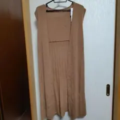 新品 BELLE MAISON DAYS千趣会 LLバックプリーツジレ　茶系