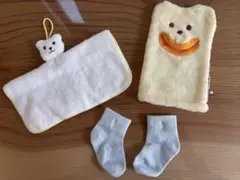 ベビーバスミトン　ミニタオル　靴下セット　ミキハウス&polo