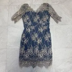 jewels ミニドレス　刺繍レースドレス　M