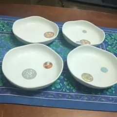 深川製磁　寿赤絵紋　中鉢4個