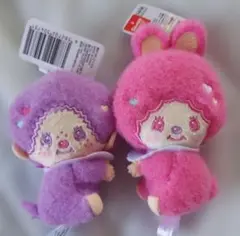 モンチッチ×マイメロディ・クロミ　おすわりぎゅっとマスコット２種セット