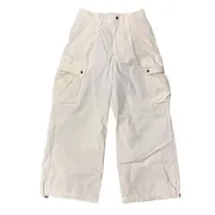 【完売品】soerte ワイドストレートテックカーゴパンツ サイズ