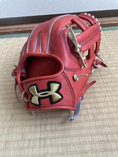 激レア！美品！　Under Armour 赤 硬式グローブ