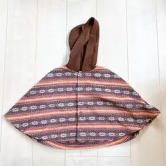 ポンチョ 羽織り フリース フード付き ベビー キッズ