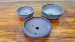 Y67 陶器製植木鉢3個セット