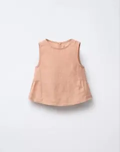 ZARA 100%リネンぺプラムブラウスのサムネイル
