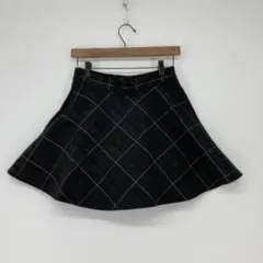 ZIYIGE チェック柄 フレアスカート Mサイズ