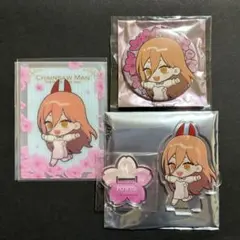チェンソーマン プリンスホテル クリアカード＆缶バッジ＆アクリルスタンド パワー