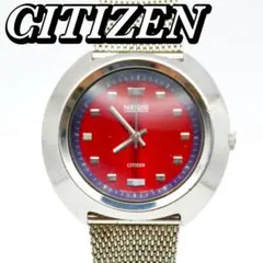 2026年最新】Citizen 文字盤カラー：レッド メンズ 腕時計(クォーツ)の