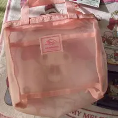 新品☆持ち手付きメッシュポーチ・マイメロディ