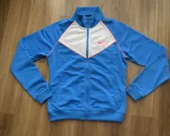 NIKE 裏起毛　ジャージ　トップス　ブルー　白　レディース　L