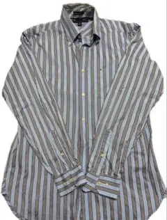 Tommy Hilfiger ボタンダウンシャツ 水色ストライプ