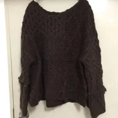 美品【SNIDEL】ブラウンニット
