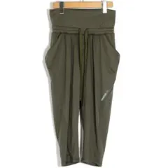 Reebok リーボック サルエルパンツ カプリパンツ ヨガ カーキ Sサイズ