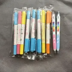 新品未開封　ボールペンと蛍光ペンの一体型８本とボールペン２本の計10本セット