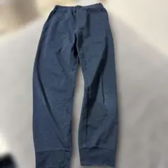 ダークネイビー　ストレートパンツ リブ付き