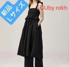 ひ*ひ様 新品 GU by rokh スモッキング ワンピースブラック Lのサムネイル