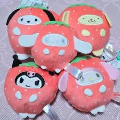 サンリオキャラクターズ　フルーツきぐるみマスコット全5種