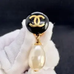 CHANEL イヤリング ココマーク パール ドロップ ゴールド 97Aのサムネイル