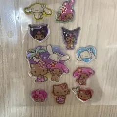 日焼けキティ シール　おすそ分け 日焼けサンリオ