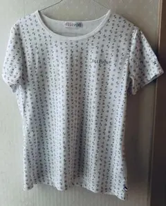 【美品】ELLE SPORT 半袖Tシャツ 総柄 ホワイトのサムネイル