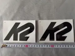 K2 スノーボード用 カッティングステッカー 2枚セット　ブラック